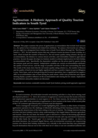 Agritourism: A Hedonic Approach of Quality Tourism Indicators in South Tyrol