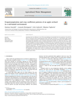 Evapotranspiration and crop coefficient patterns of an apple orchard in a sub-humid environment