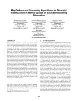 MapReduce and Streaming Algorithms for Diversity Maximization in Metric Spaces of Bounded Doubling Dimension