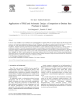 Applications of TRIZ and Axiomatic Design: a Comparison to Deduce Best Practices in Industry