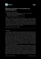 Reacting to Unfairness: Group Identity and Dishonest Behavior