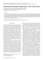 Segmenting cruise passengers visiting Uruguay: A factor-cluster analysis