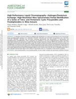 High-Performance Liquid Chromatography–Hydrogen/Deuterium Exchange–High-Resolution Mass Spectrometry Partial Identification of a Series of Tetra- and Pentameric Cyclic Procyanidins and Prodelphinidins in Wine Extracts