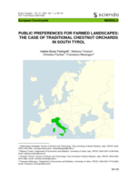 Public preferences for farmed landscapes: the case of traditional chestnut orchards in South Tyrol