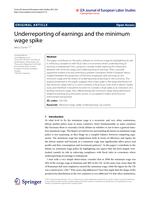 Underreporting of earnings and the minimum wage spike