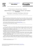 School climate: Comparison between parents' and teachers' perception