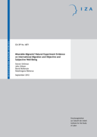 Miserable Migrants? Natural Experiment Evidence on International Migration and Subjective Well-Being