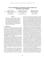 On the Undecidability of the Situation Calculus Extended with Description Logic Ontologies