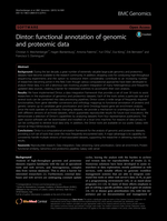 Dintor: functional annotation of genomic and proteomic data