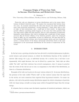 Common Origin of Power-law Tails in Income Distributions and Relativistic Gases