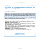 Circuit-bending and sustainability transitions: Exploring ways of re-thinking and re-using technologies