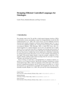 Designing Efficient Controlled Languages for Ontologies