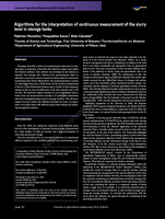 Algorithms for the interpretation of continuous measurement of the slurry level in storage tanks