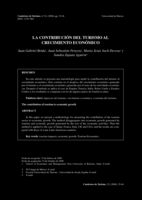 La contribución del turismo al crecimiento económico: El caso de España, Francia, Italia, U.K. y Estados Unidos