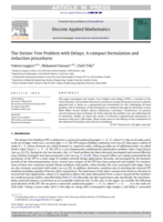 The Steiner tree problem with delays: a compact formulation and reduction procedures