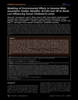 Modeling of environmental effects in genome-wide association studies identifies SLC2A2 and HP as novel loci influencing serum cholesterol levels