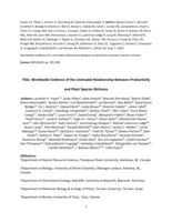 Worldwide Evidence of a Unimodal Relationship Between Productivity and Plant Species Richness