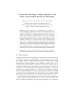 Composite ontology change operators and their customizable evolution strategies