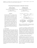 Proposing measurements in dynamic systems