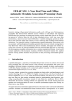 EURAC SDI: A Near Real Time and Offline Automatic Metadata Generation Processing Chain