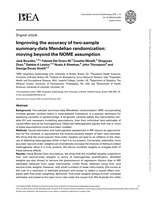 Improving the accuracy of two-sample summary-data Mendelian randomization: moving beyond the NOME assumption