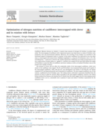 Optimization of nitrogen nutrition of cauliflower intercropped with clover and in rotation with lettuce