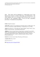 Can Hyperoxic Preconditioning in Normobaric Hypoxia (3500m) Improve All-Out Exercise Performance in Highly Skilled Skiers? A Randomized, Crossover Study