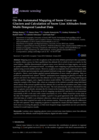 On the Automated Mapping of Snow Cover on Glaciers and Calculation of Snow Line Altitudes from Multi-Temporal Landsat Data