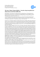 The Snow Climate Change Initiative - Towards a long term global snow climate data record from satellite data