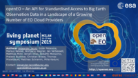 openEO: an API for Standardised Access to Big Earth Observation Data in a Landscape of a Growing Number of EO Cloud Providers