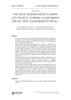 The next generation of EU smart city projects: turning "clean energy for all" into "clear benefits for all"