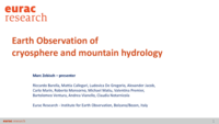 Earth Observation of cryosphere and mountain hydrology