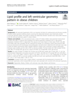Lipid Profile and Left Ventricular Geometry Pattern in Obese Children