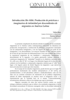 Introducción: Ibi-Alibi. Producción de prácticas e imaginarios de intimidad por descendientes de migrantes en América Latina