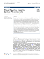 The configuration model for Barabasi-Albert networks