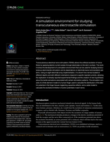 A simulation environment for studying transcutaneous electrotactile stimulation