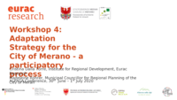 Adaptation Strategy for the City of Merano - a participatory process (Workshop)