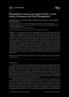 Sustainability tensions in supply chains: A case study of paradoxes and their management