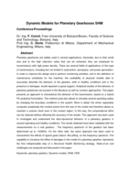 Dynamic Models for Planetary Gearboxes SHM