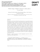 Public design of digital commons in urban places: A case study