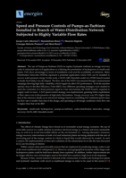 Speed and Pressure Controls of Pumps-as-Turbines (PaTs) Installed in a Branch of a Water Distribution Network (WDN) Subjected to Highly Variable Flow Rates
