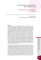 Motricità ecologica e „gioco rischioso“ nella scuola dell’infanzia = Ecological mobility and „risky play“ in kindergarten