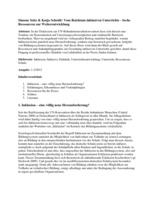 Vom Reichtum inklusiven Unterrichts - Sechs Ressourcen zur Weiterentwicklung
