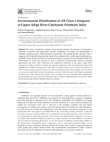 Environmental distribution of AR Class 1 Integrons in upper Adige River catchment (Northern Italy)
