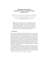 Verification and synthesis in description logic based dynamic systems (Abridged Version)