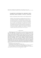 Classifying Software Bug Reports Using Methods from Formal Concept Analysis
