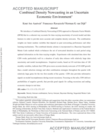 Combined Density Nowcasting in an Uncertain Economic Environment