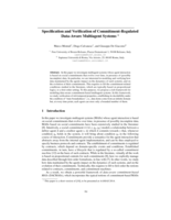 Specification and verification of commitment-regulated data-aware multiagent systems
