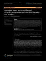 Are public sector workers different? Cross-European evidence from elderly workers and retirees