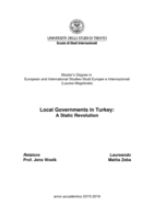 Local Governments in Turkey: a static revolution